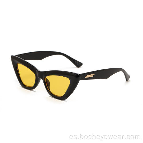 Venta directa de verano retro ojo de gato leopardo moda mujer sombras gafas de sol